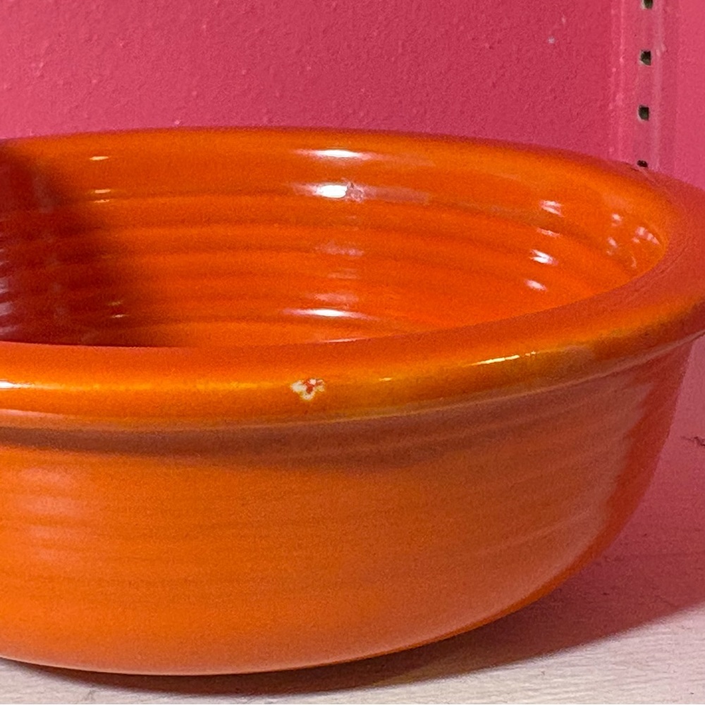 Vintage * EUC Fiesta Atomic Red Small Dessert Fruit Bowl Retro Collectible Dish - Picture 8 of 8